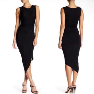 ASTR Green Jersey Knit Dress Knot on side Size XS